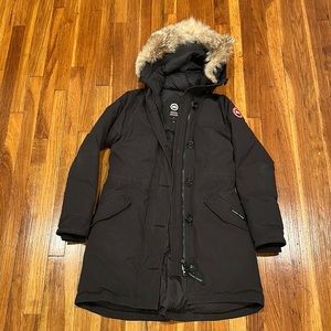 Canada Goose Rossclair Parka Women's Black Coat Medium M Style 2580L